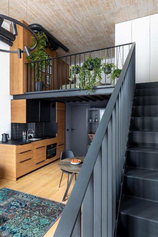 Apartamento Stylish Loft With Terrace Paupys, Old Town Vilna Exterior foto