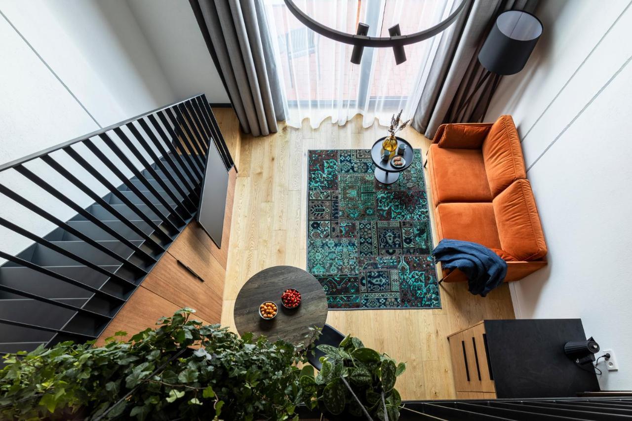 Apartamento Stylish Loft With Terrace Paupys, Old Town Vilna Exterior foto